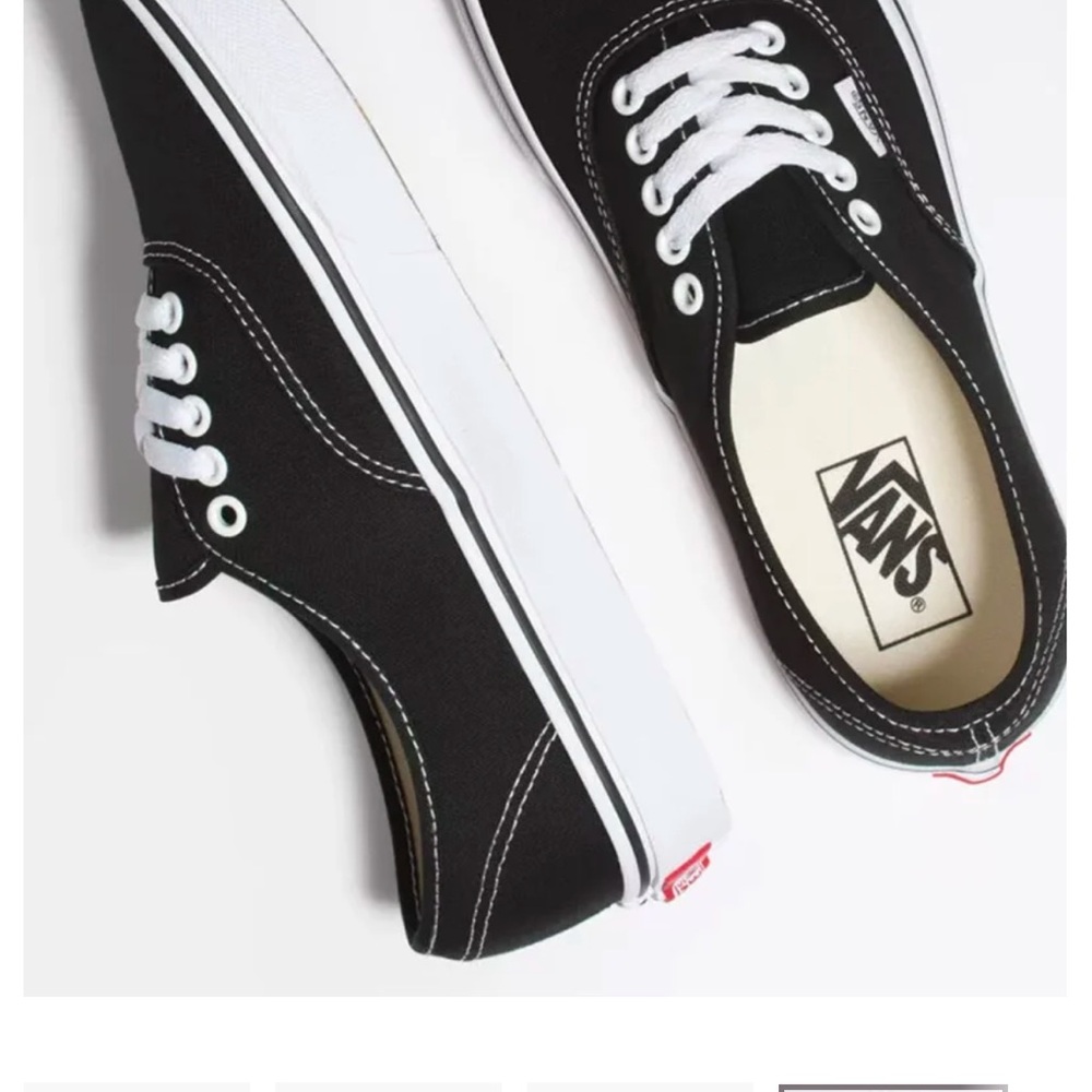 Vans Black Canvas Sneakers